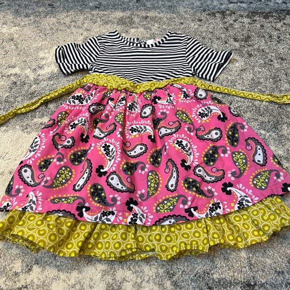 Striped and Paisley Dress size 6 - Picture 3 of 7